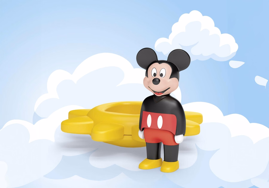 JUNIOR i Disney: Wirujące słońce Myszki Miki z funkcją grzechotki